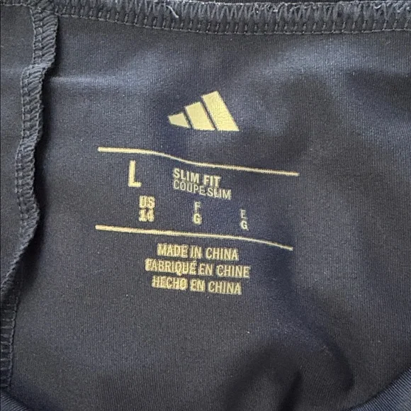 NWT Adidas Big Kid Girls Mid Rise Slim Fit Multi Blue Floral Skort Size Large 14 - Picture 6 of 7